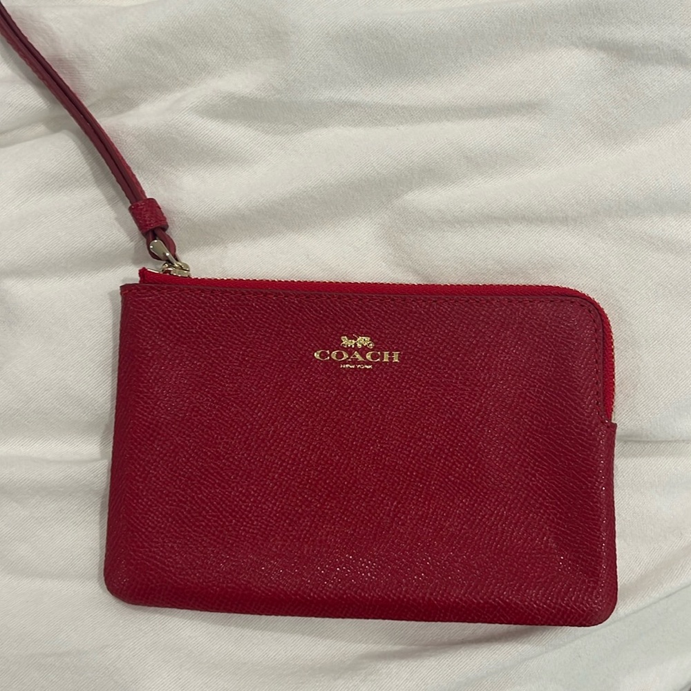 Coach wristlet red brand new
